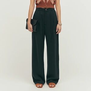 NWT Reformation Mason Pants in Black